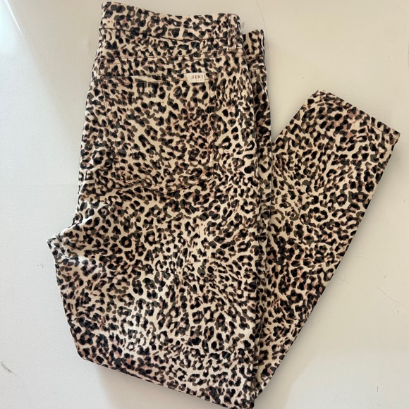 New 7 for all Mankind animal print skinny jeans size 14 - Picture 1 of 10